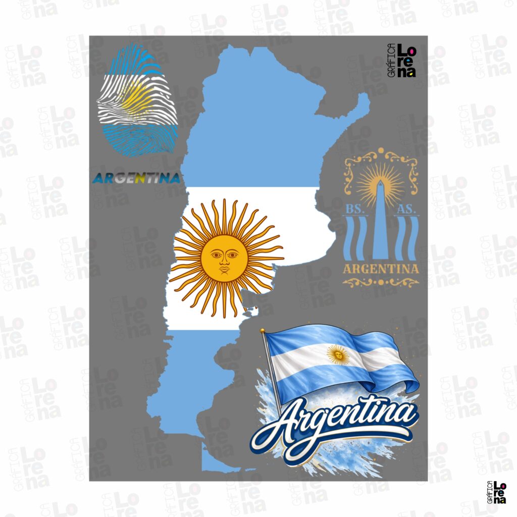 LAMINA DTF TEXTIL SELECCIÓN ARG1(19x25cm)