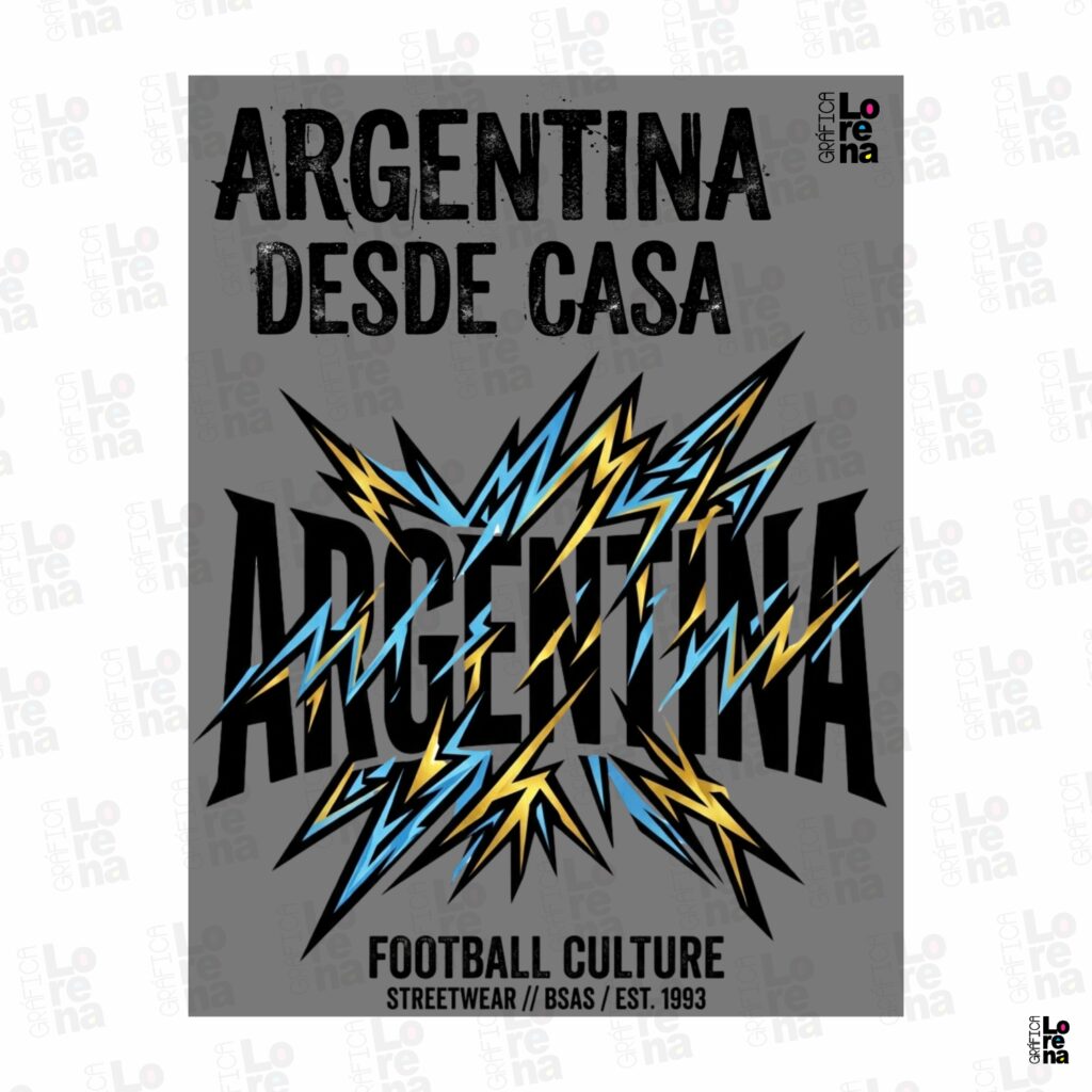 LAMINA DTF TEXTIL SELECCIÓN ARG14 (19x25cm)