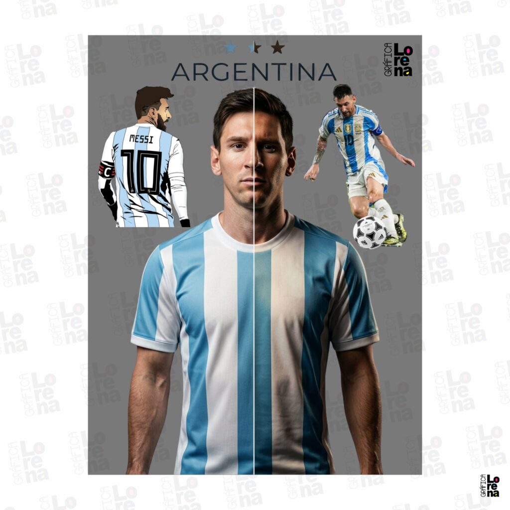 LAMINA DTF TEXTIL SELECCIÓN ARG34 (19x25cm)