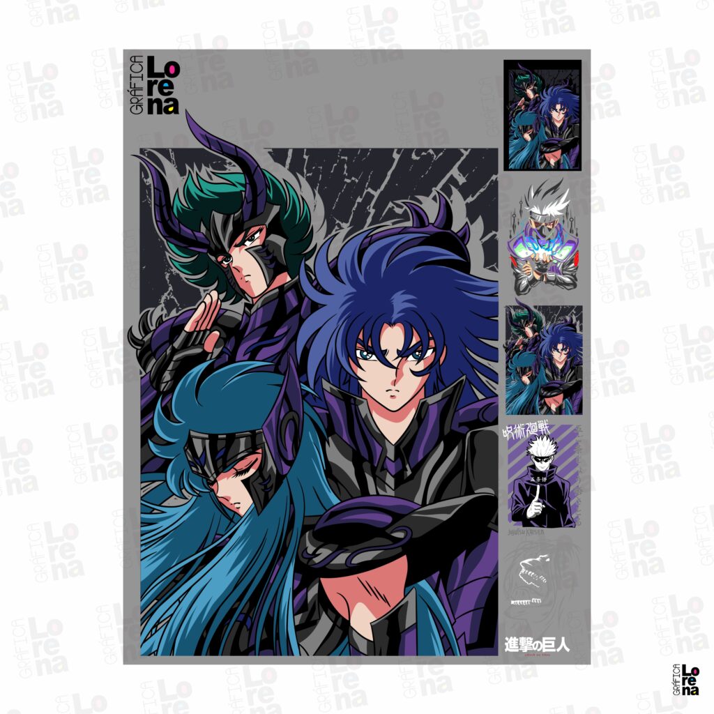LAMINA DTF TEXTIL SELECCIÓN ANIME 0004 (19x25cm)