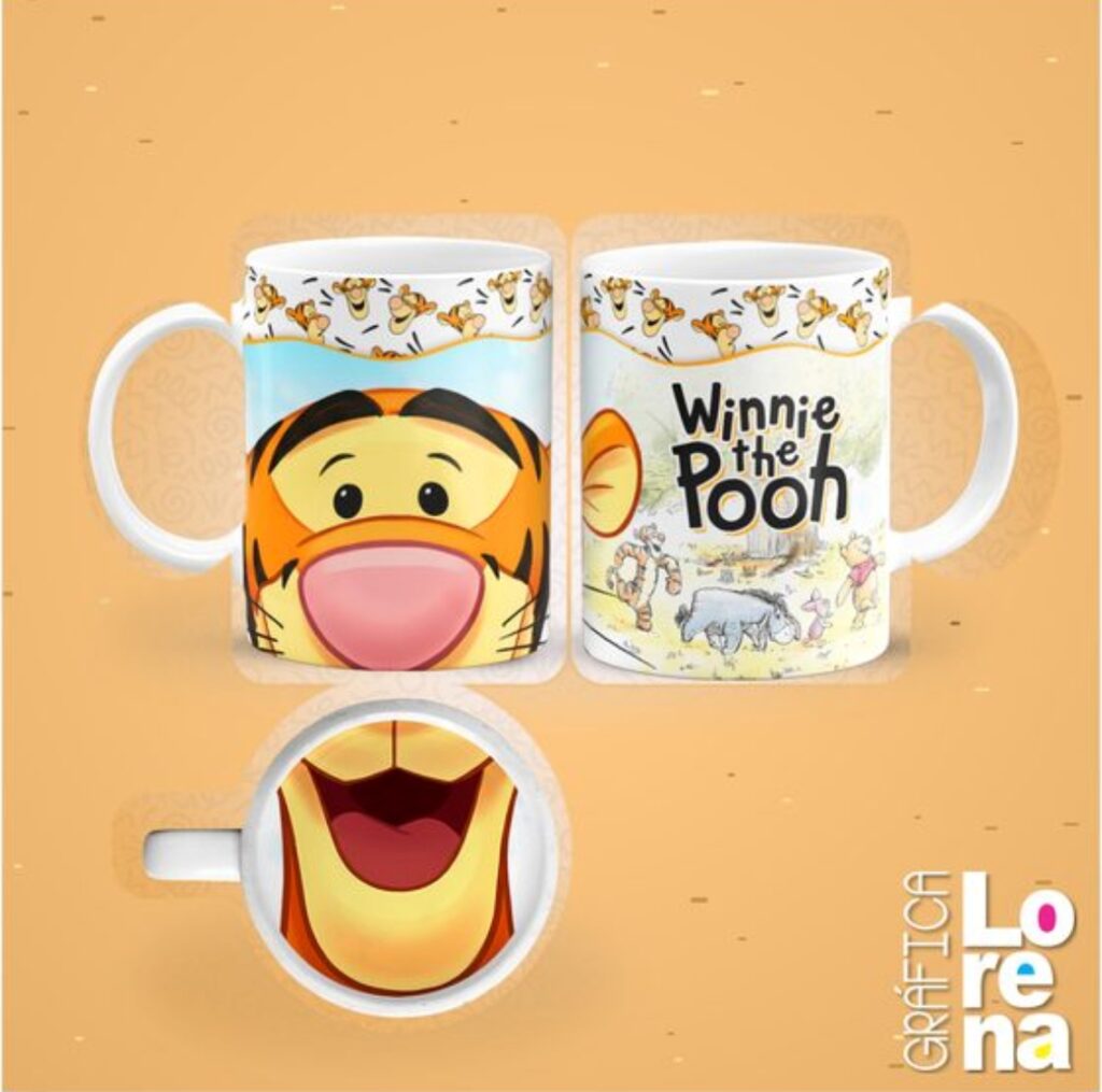 Taza de cerámica con estampa en la base - 2032