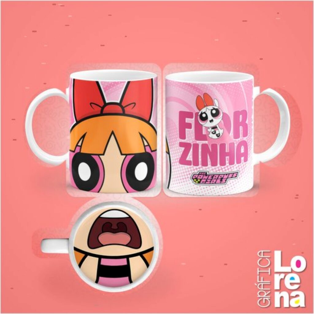 Taza de cerámica con estampa en la base - 2034