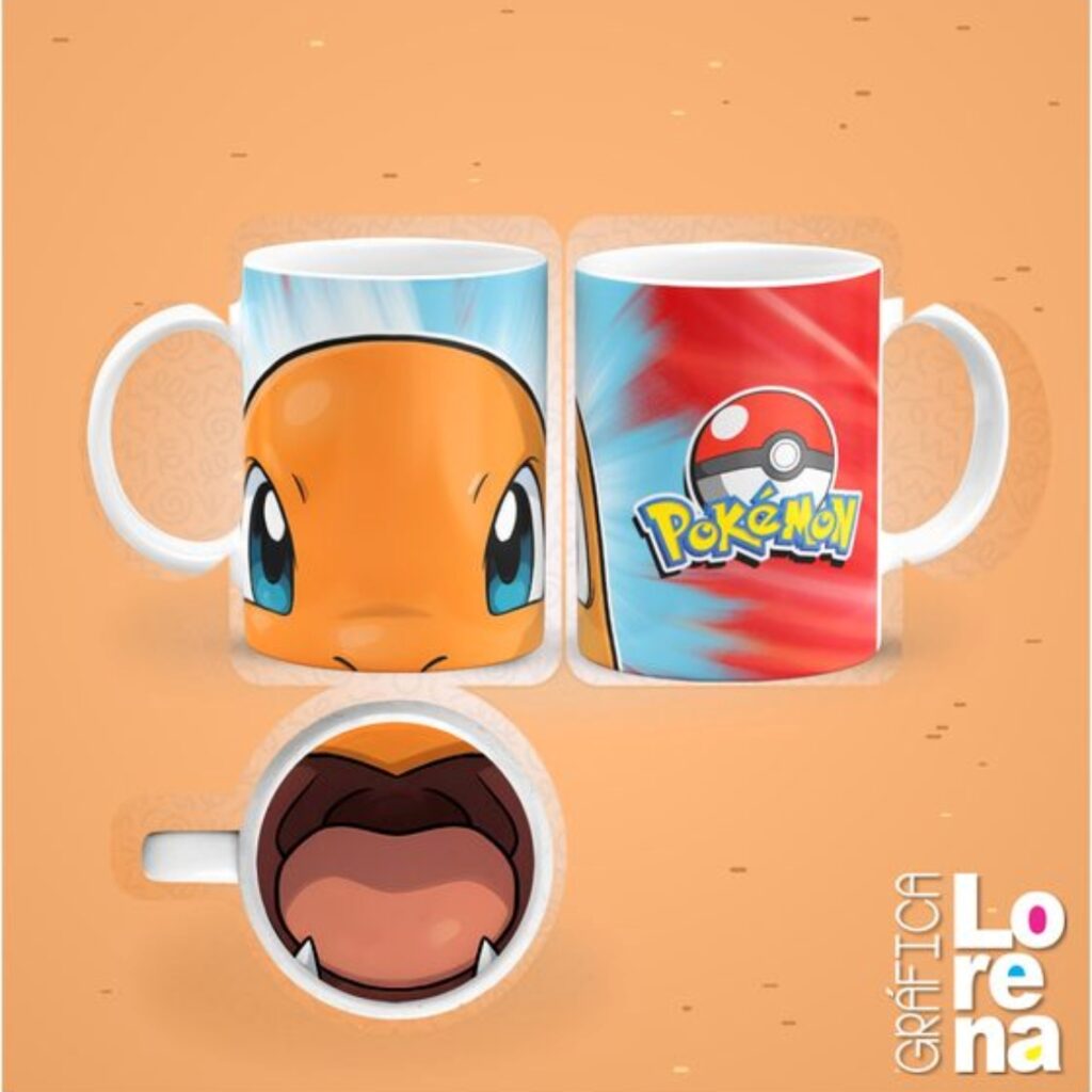 Taza de cerámica con estampa en la base - 2048