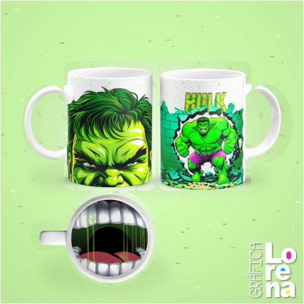 Taza de cerámica con estampa en la base - 0025