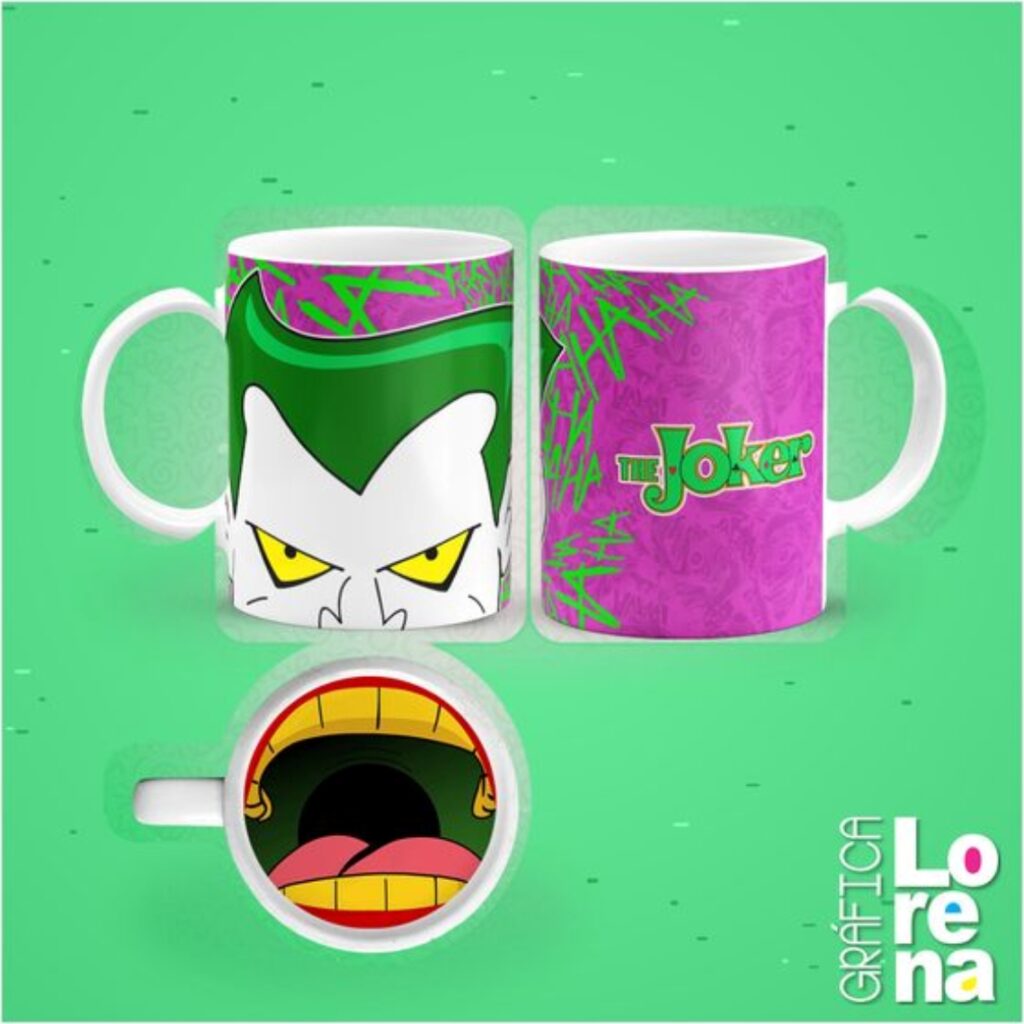 Taza de cerámica con estampa en la base - 0054