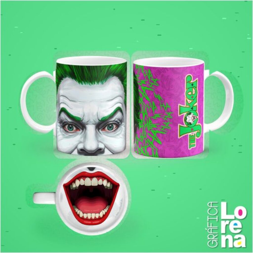 Taza de cerámica con estampa en la base - 0055
