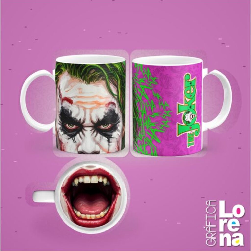 Taza de cerámica con estampa en la base - 0056