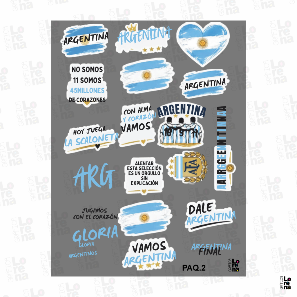 LAMINA DTF UV ARGENTINA - PACK 02 - 19,8 X 28,5cm